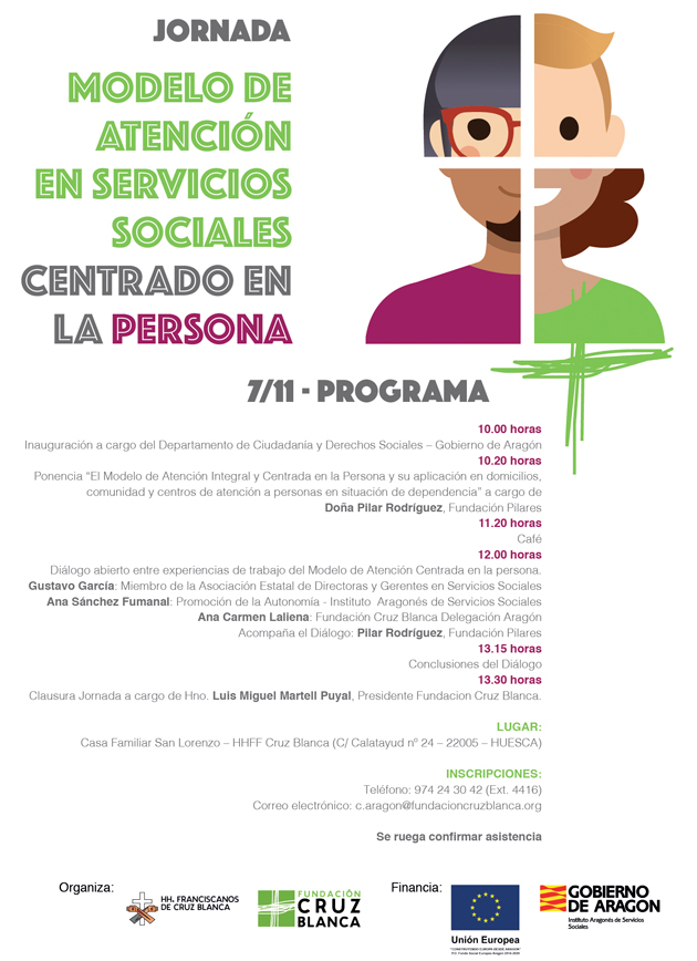 Jornada: Modelo de Atención en Servicios Sociales Centrado en la Persona. Huesca, 07/11/2017